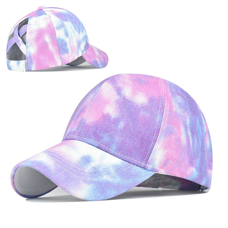 Tie-Dye Ponytail Hat