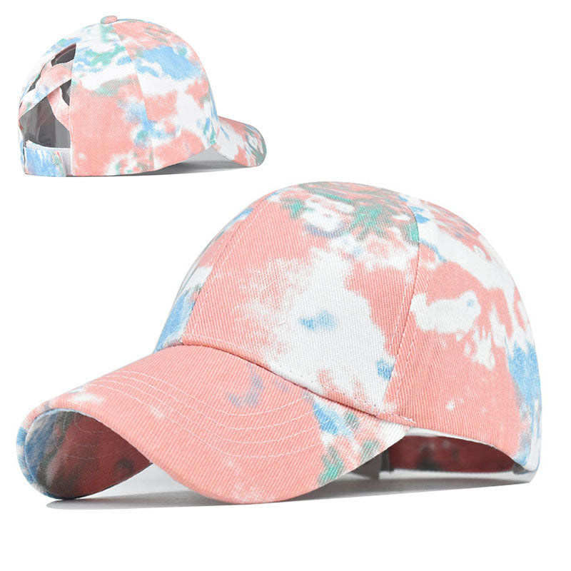 Tie-Dye Ponytail Hat