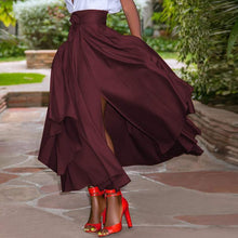 Load image into Gallery viewer, Vintage Zipper Long Maxi Skirt
