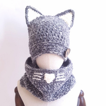 Load image into Gallery viewer, Knitted Hat &amp; Neck Warm Set
