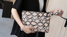 Load image into Gallery viewer, Snake Print Wristlet
