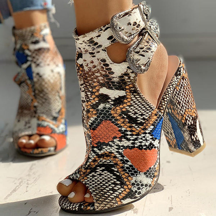 Snake High Heels