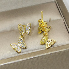 Load image into Gallery viewer, Butterfly Diamond Earrings
