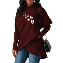 Load image into Gallery viewer, Dog Paw Print Sweater Hoodie
