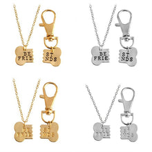 Load image into Gallery viewer, Best Friend Dog Bone Pendant Necklace Set
