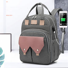 Load image into Gallery viewer, Large USB Rechargeable Portable Charger Diaper Bag
