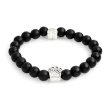 Load image into Gallery viewer, Natural Stone Dog Paw Bracelet
