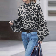 Load image into Gallery viewer, Leopard Print Blouse Top
