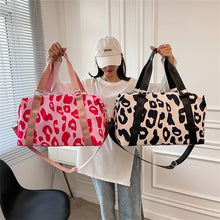 Load image into Gallery viewer, Leopard Travel Duffel Bag
