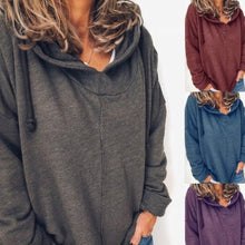 Load image into Gallery viewer, Casual Long Sleeve Pullover Hoodie
