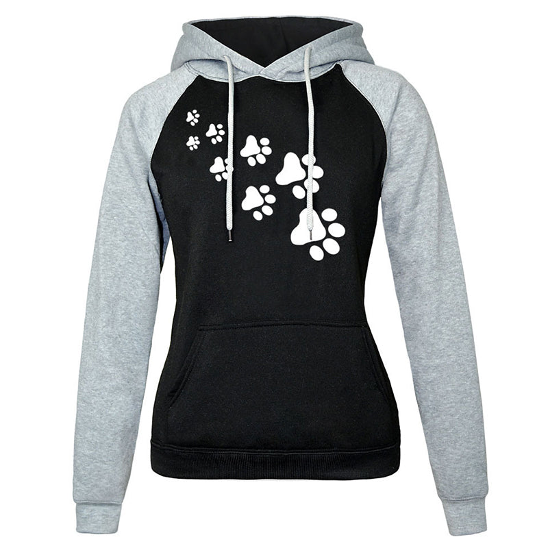 Dog Paw Print Hoodie