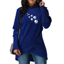 Load image into Gallery viewer, Dog Paw Print Sweater Hoodie
