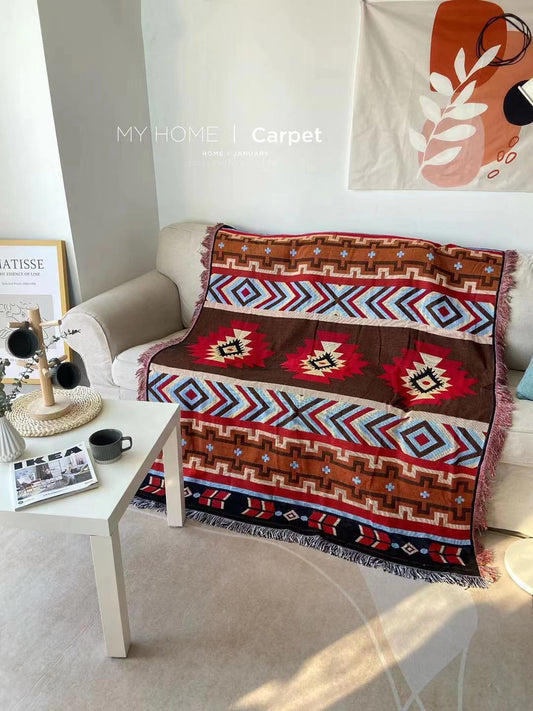 Kashgar Style Bohemian Blanket Ethnic Style Fabric Blanket