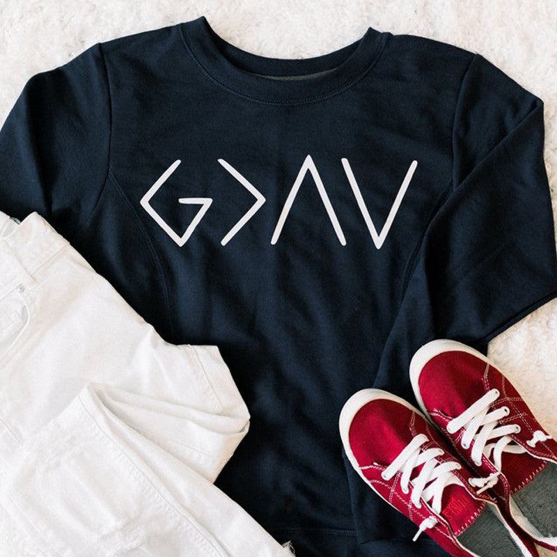 God Is Greater Than The Highs And Lows Crew Sweater