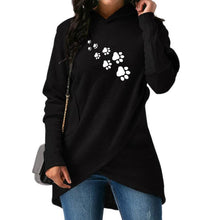 Load image into Gallery viewer, Dog Paw Print Sweater Hoodie
