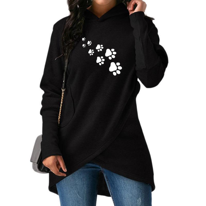 Dog Paw Print Sweater Hoodie