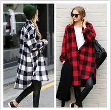 Load image into Gallery viewer, Plaid Shirt Women Loose Korean Style Bf Port Style Jacket
