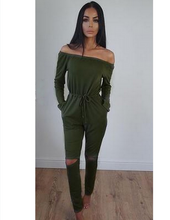 Load image into Gallery viewer, Off-The-Shoulder Jumpsuit
