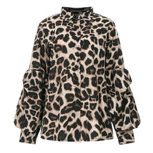 Load image into Gallery viewer, Leopard Print Blouse Top
