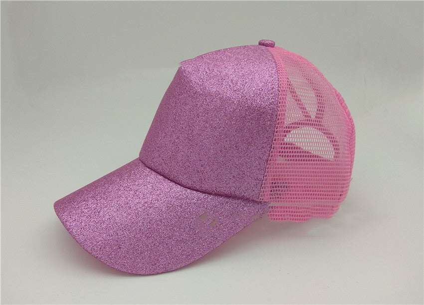 Glitter Ponytail Hat