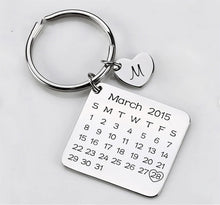 Load image into Gallery viewer, Creative Personality Calendar Style Keychain
