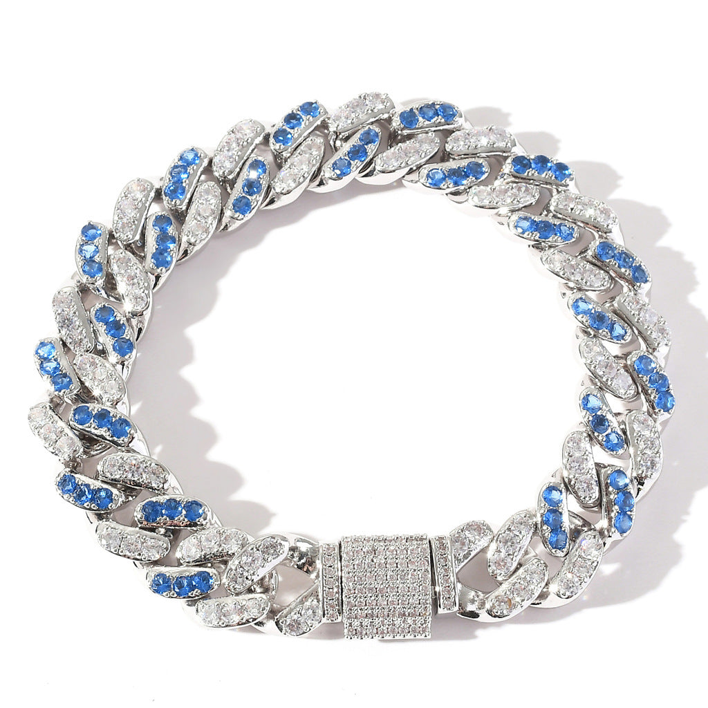 Aquamarine Cuban Bracelet