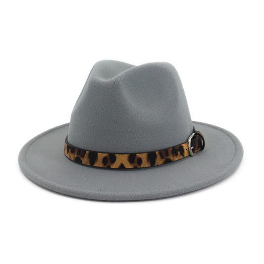 Fedora Leopard Print Hat