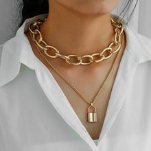 Load image into Gallery viewer, Lock Necklace Set

