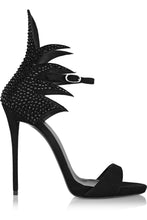 Load image into Gallery viewer, Black Rhinestone High Heels
