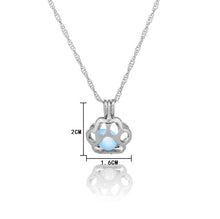 Load image into Gallery viewer, Paw Glow in The Dark Necklace
