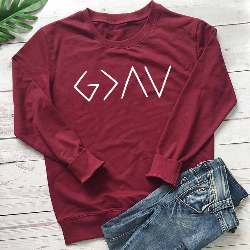 God Is Greater Than The Highs And Lows Crew Sweater