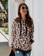 Load image into Gallery viewer, Leopard Print Pocket Hoodie
