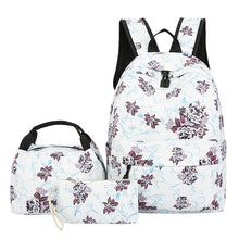 Load image into Gallery viewer, Floral Three-Piece Backpack
