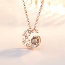 Load image into Gallery viewer, Star Moon Projection Customized Photo Necklace
