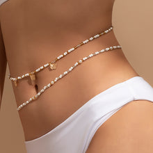 Load image into Gallery viewer, Shell Stretch Rice Beads Multilayer Body Chain
