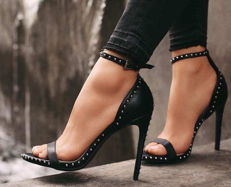 Stud High Heels