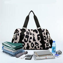 Load image into Gallery viewer, Leopard Travel Duffel Bag
