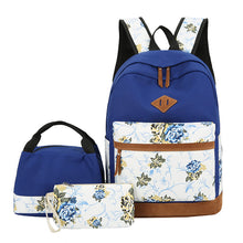 Load image into Gallery viewer, Floral Three-Piece Backpack
