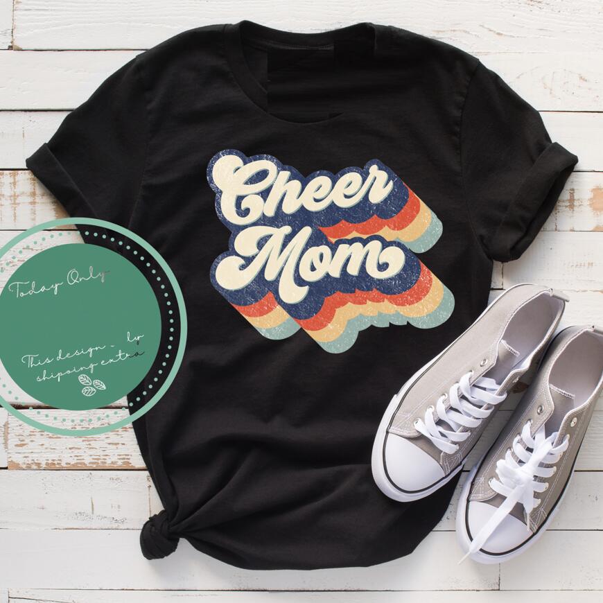 Retro Cheerleading Mom T-Shirt