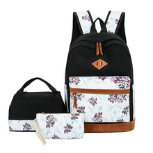 Load image into Gallery viewer, Floral Three-Piece Backpack
