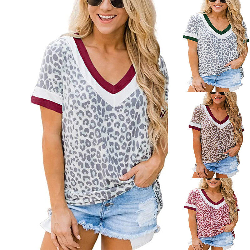 Leopard V-Neck Top