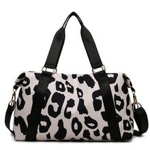 Load image into Gallery viewer, Leopard Travel Duffel Bag
