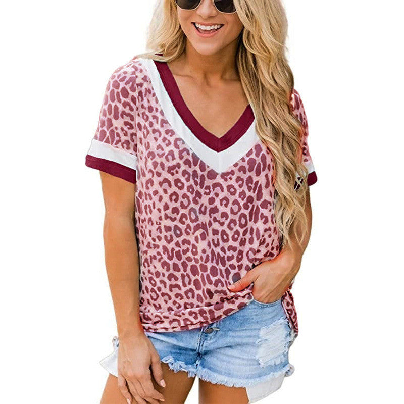 Leopard V-Neck Top